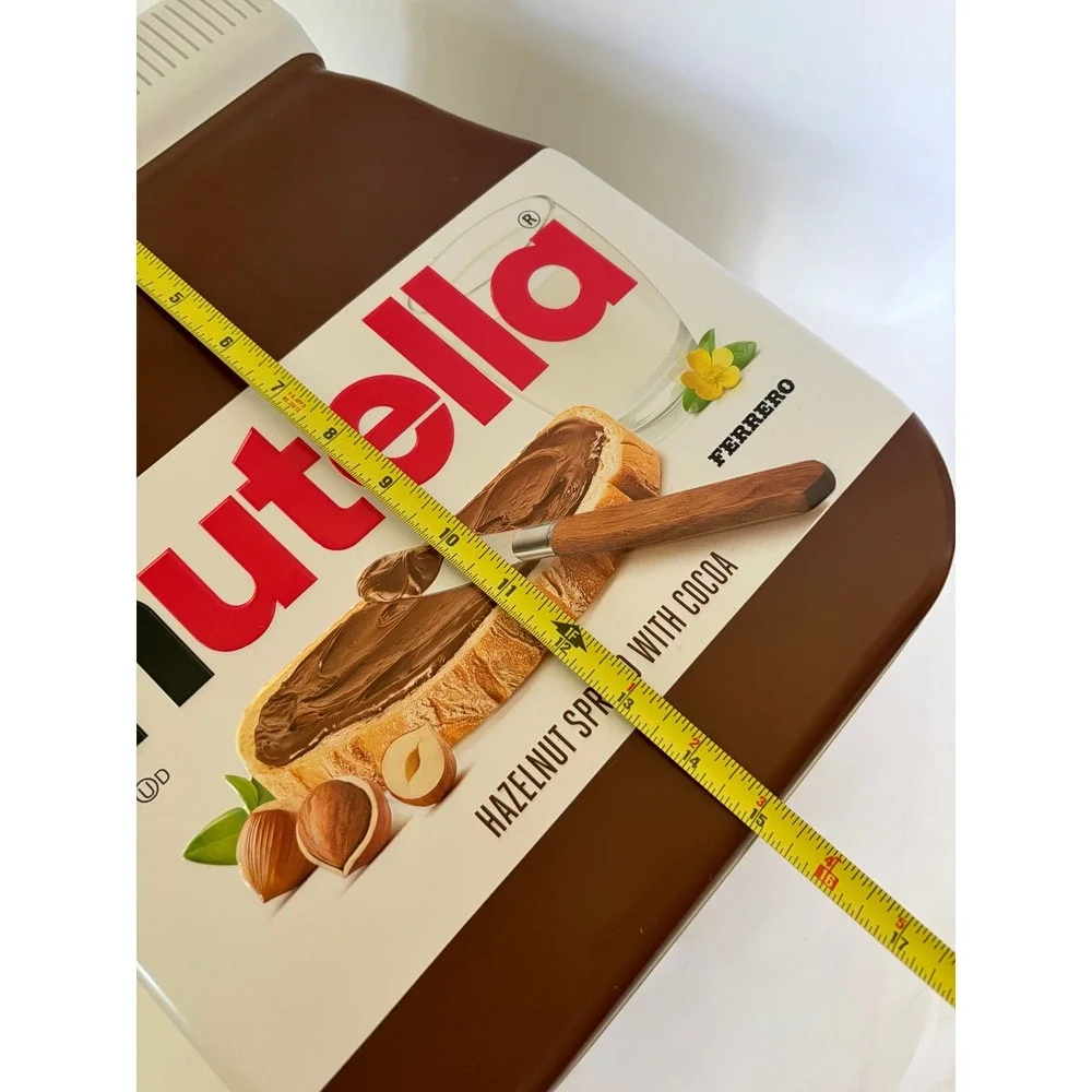 Nutella Oversized Novelty Metal Tin Storage Gifting Pop Art Kitchen